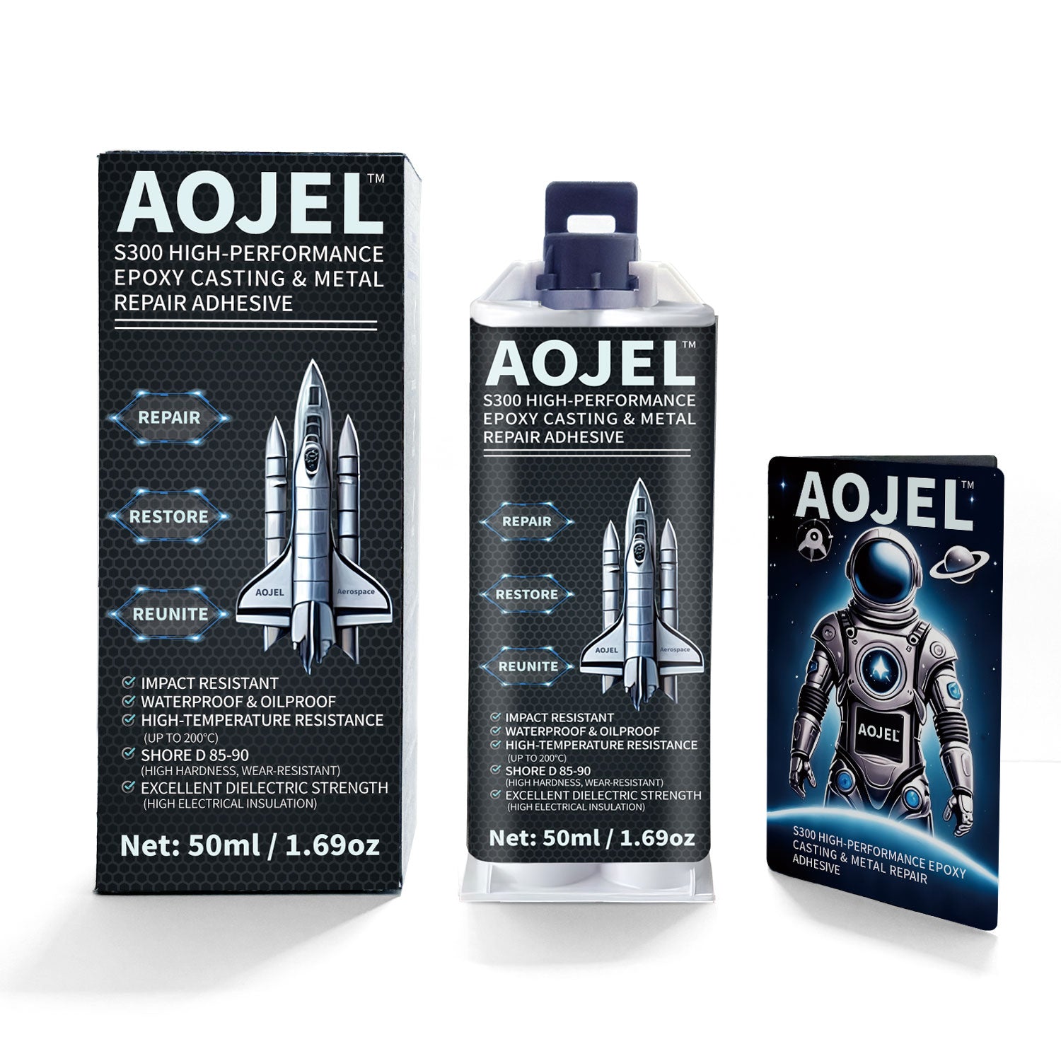 Aojel S300 High-Performance Epoxy Casting & Metal Repair Adhesive
