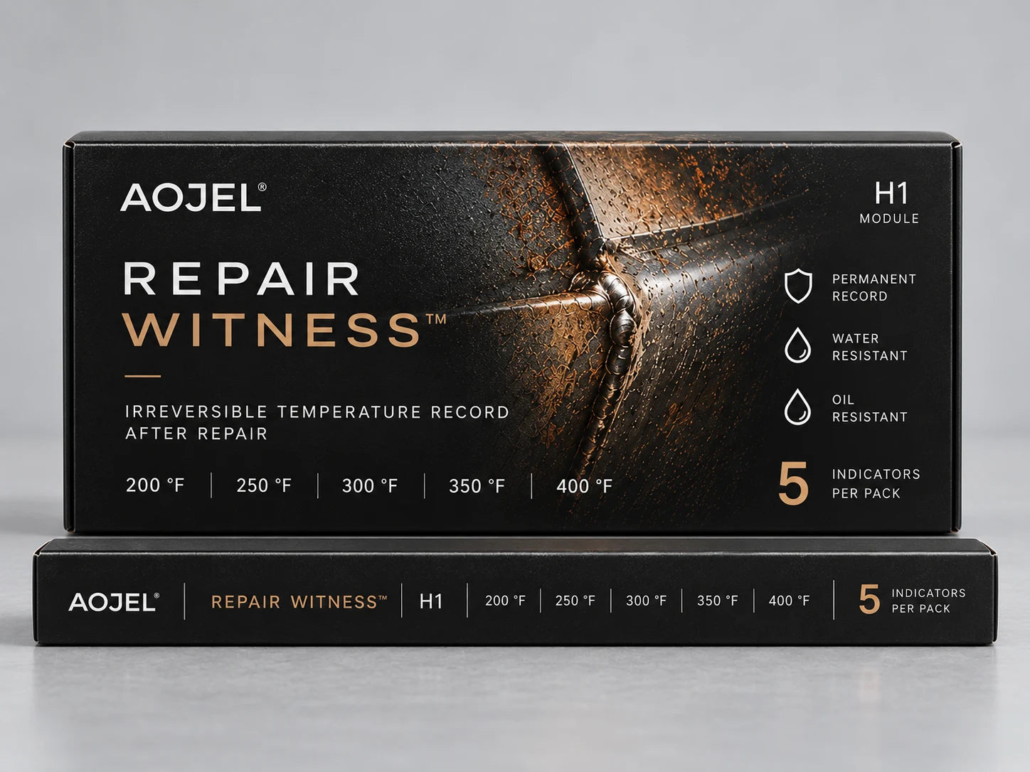 AOJEL Repair Witness H1 irreversible temperature indicator packaging