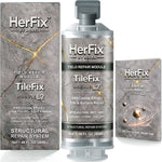 HerFix TileFix L2 tile and stone repair epoxy product box and cartridge