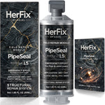 HerFix PipeSeal L5 home pipe and joint repair epoxy product box and cartridge