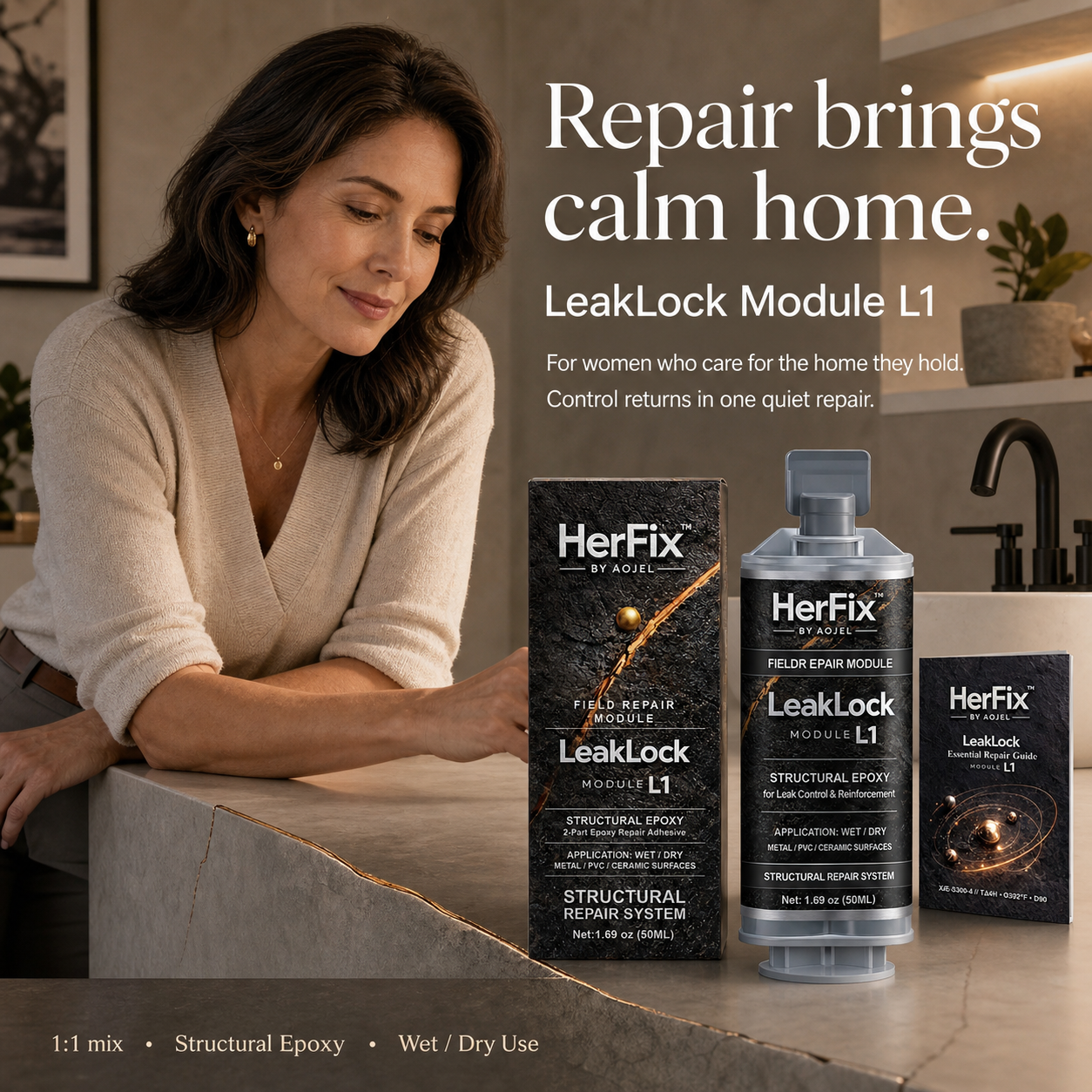 HerFix LeakLock L1 Household Leak Repair Epoxy