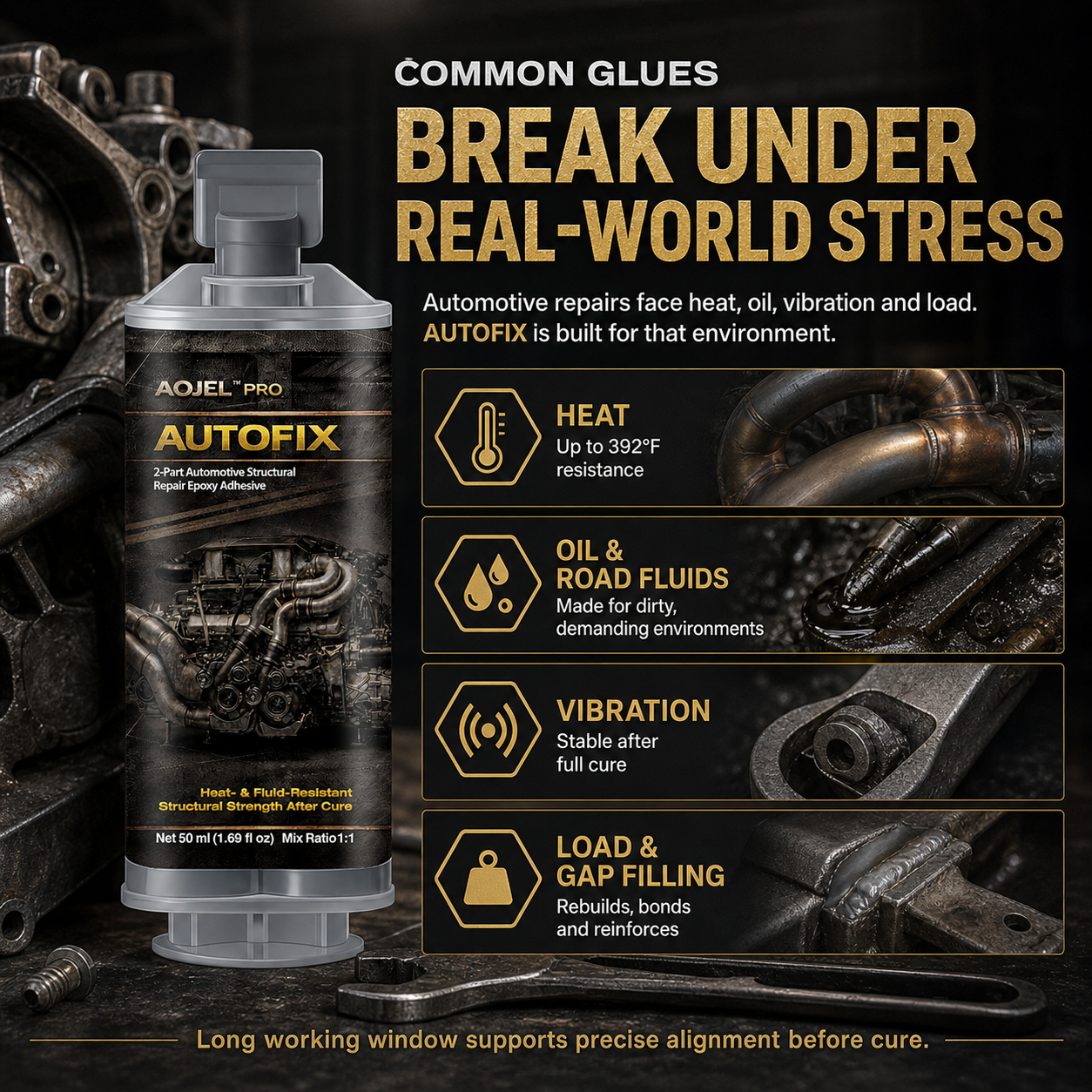 AOJEL Pro AutoFix Automotive Structural Repair Epoxy