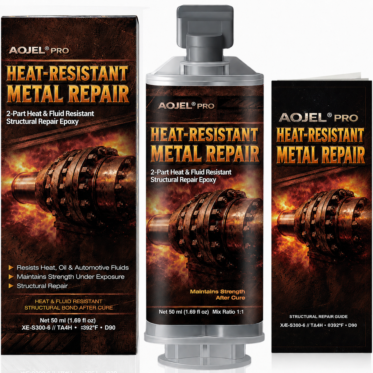 Heat-Resistant Metal Repair packaging (temporary render)