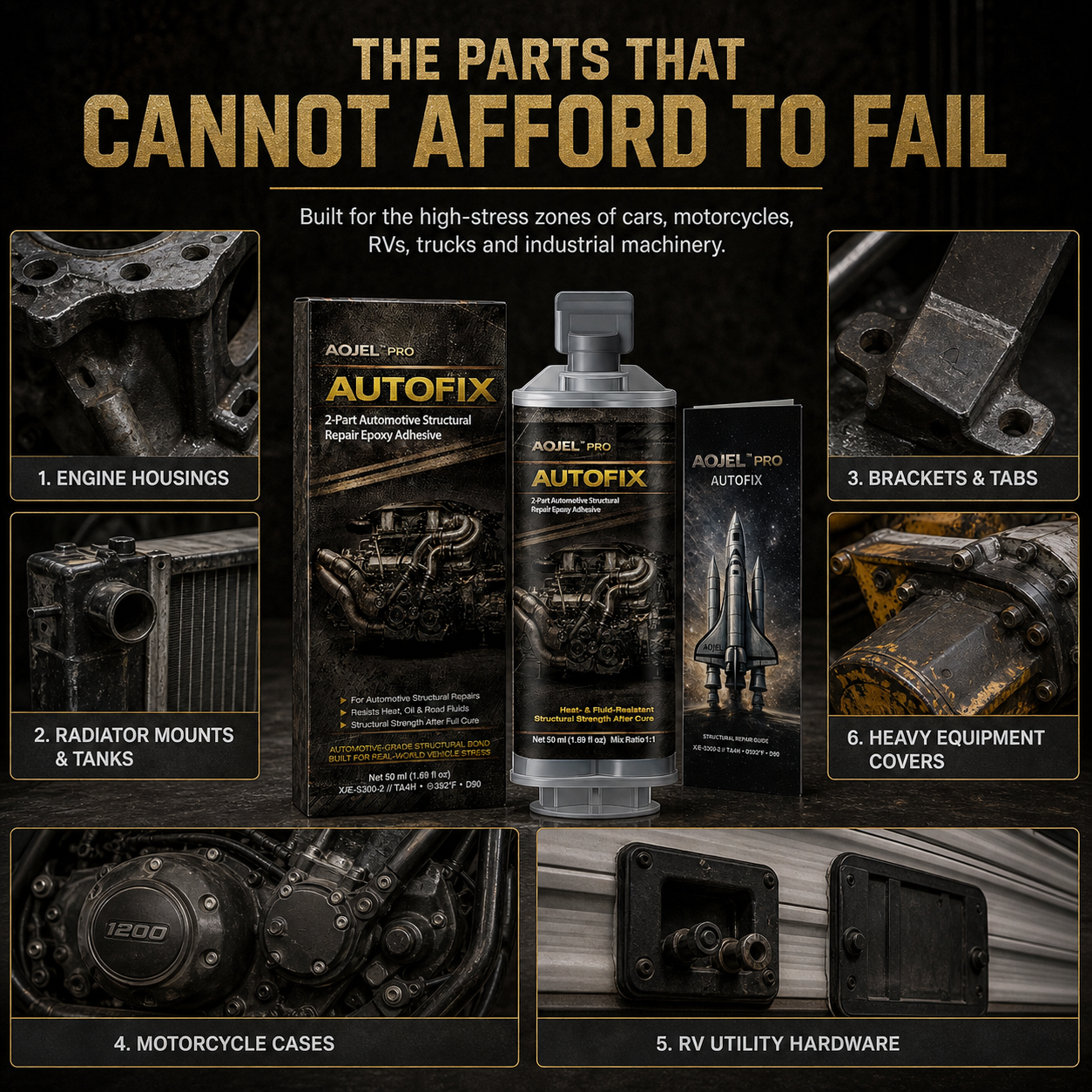 AOJEL Pro AutoFix Automotive Structural Repair Epoxy