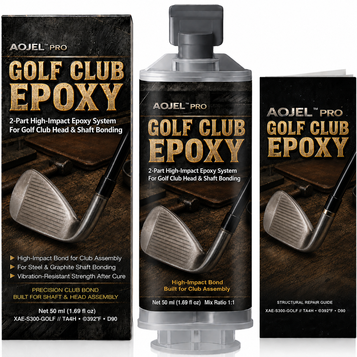 Golf Club Epoxy packaging (temporary render)