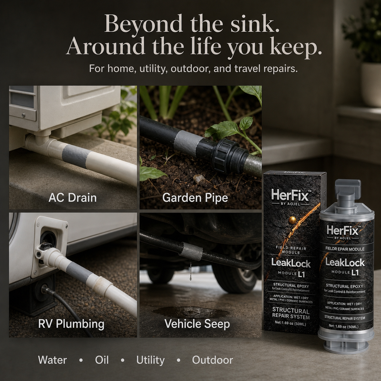 HerFix LeakLock L1 Household Leak Repair Epoxy