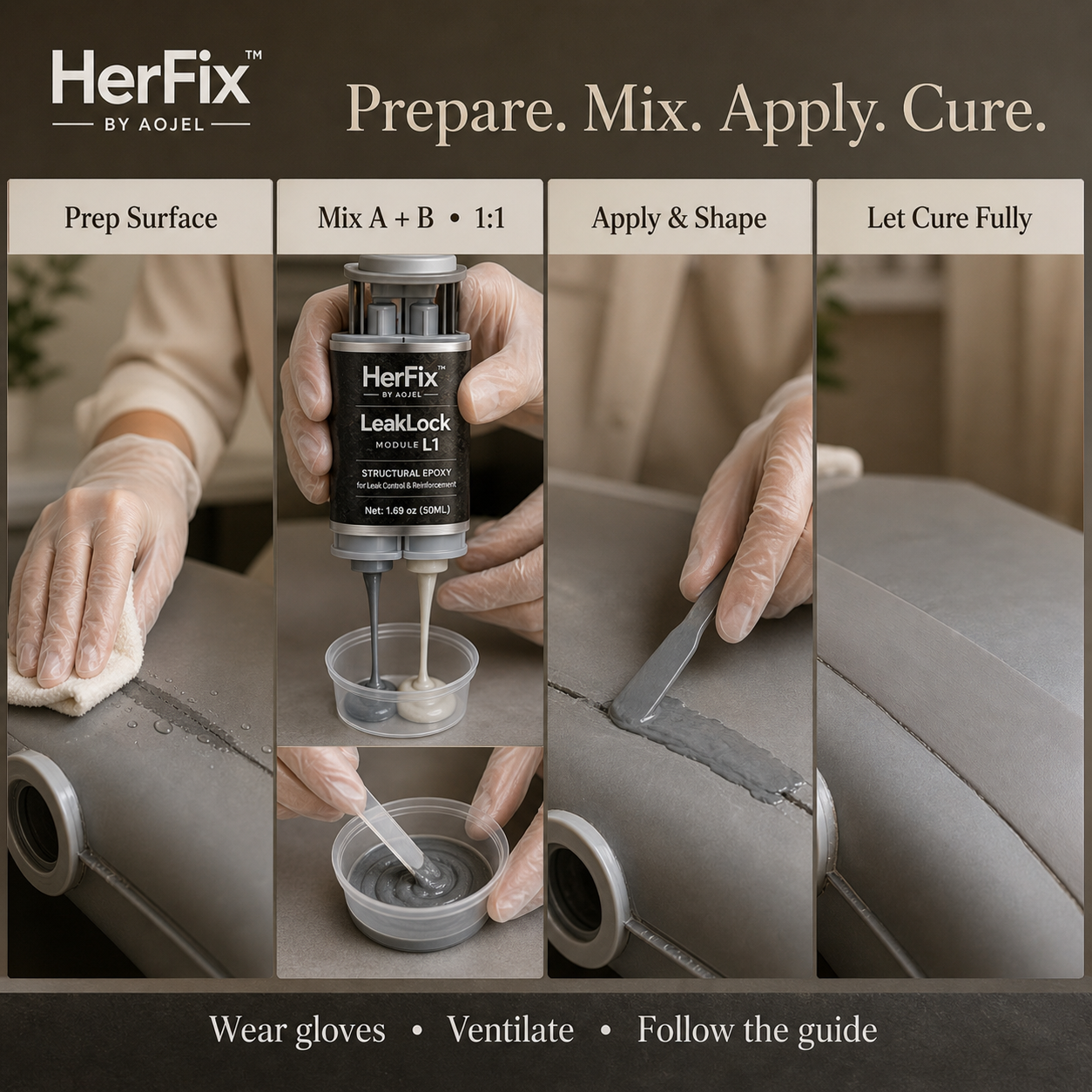 HerFix LeakLock L1 Household Leak Repair Epoxy