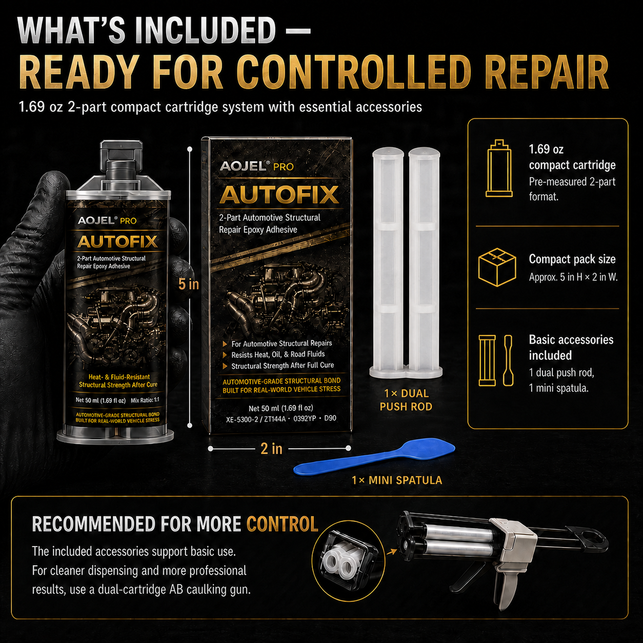 AOJEL Pro AutoFix Automotive Structural Repair Epoxy