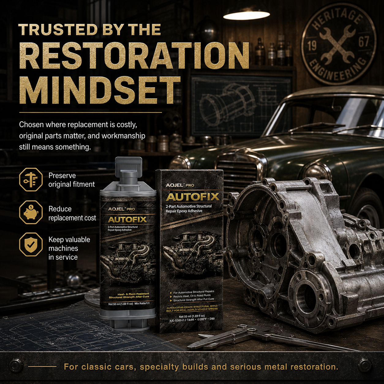 AOJEL Pro AutoFix Automotive Structural Repair Epoxy