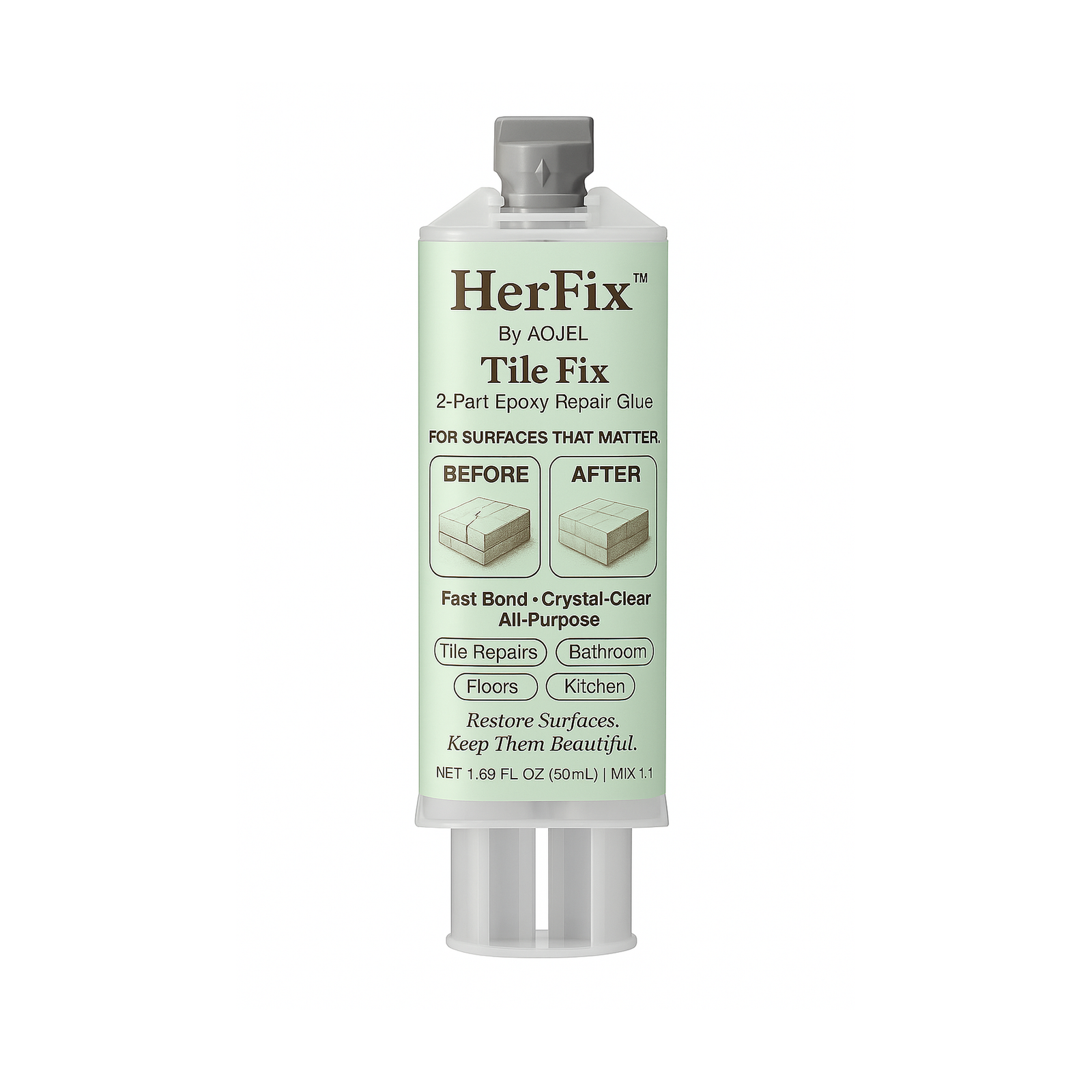 TILEFIX 2PART EPOEY REPAIR GLUE