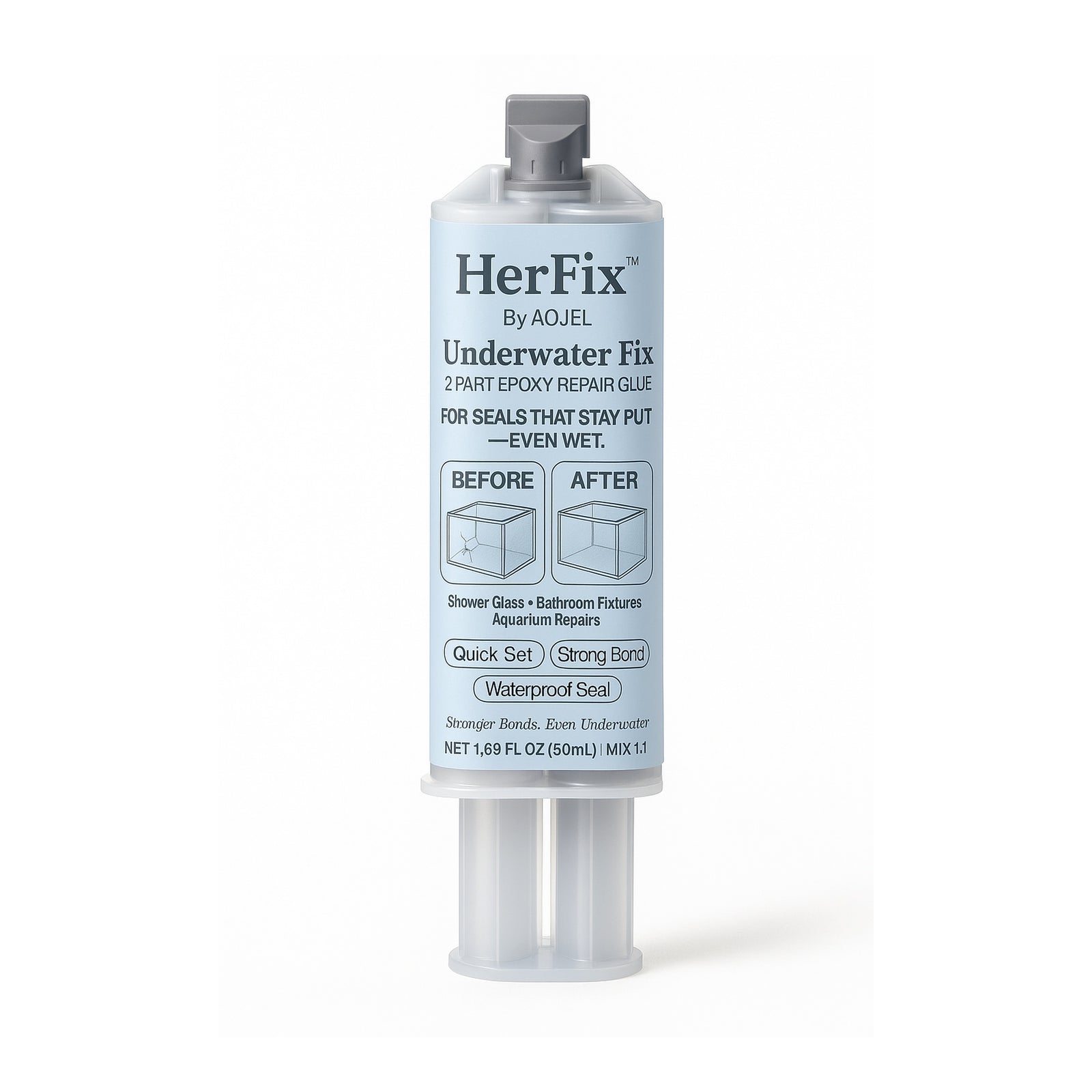 UNDERWATER FIX 2PART EPOXY REPAIR GLUE