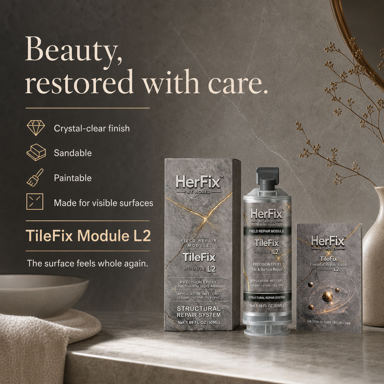 HerFix TileFix L2 Tile and Stone Repair Epoxy