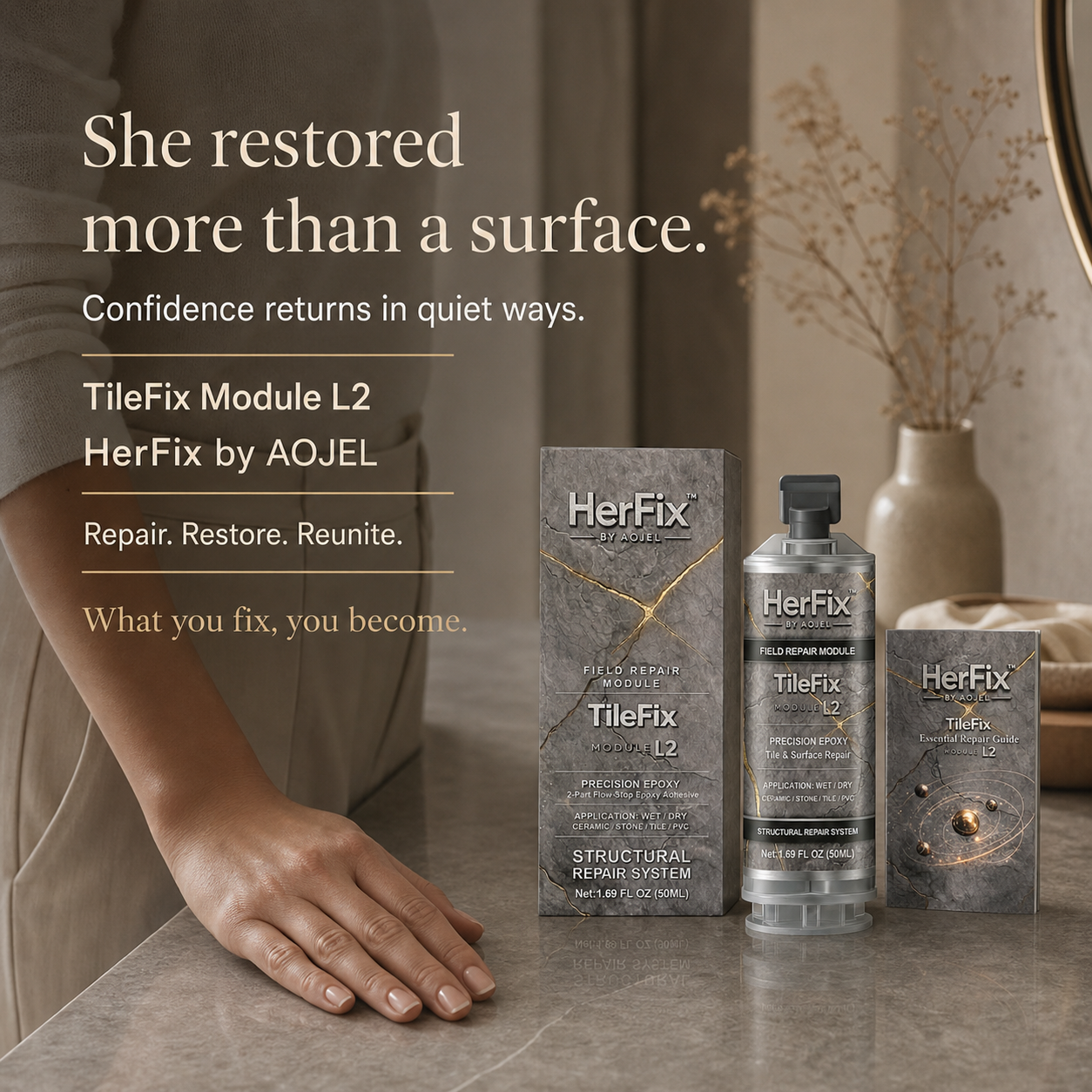 HerFix TileFix L2 Tile and Stone Repair Epoxy