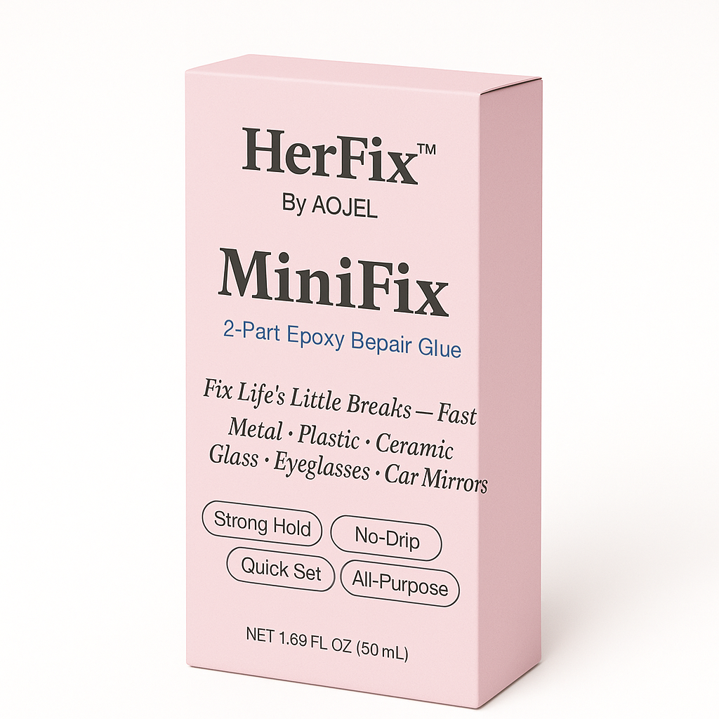 HerFix™ MiniFix – 2-Part Clear Epoxy Repair Glue for Everyday Fixes