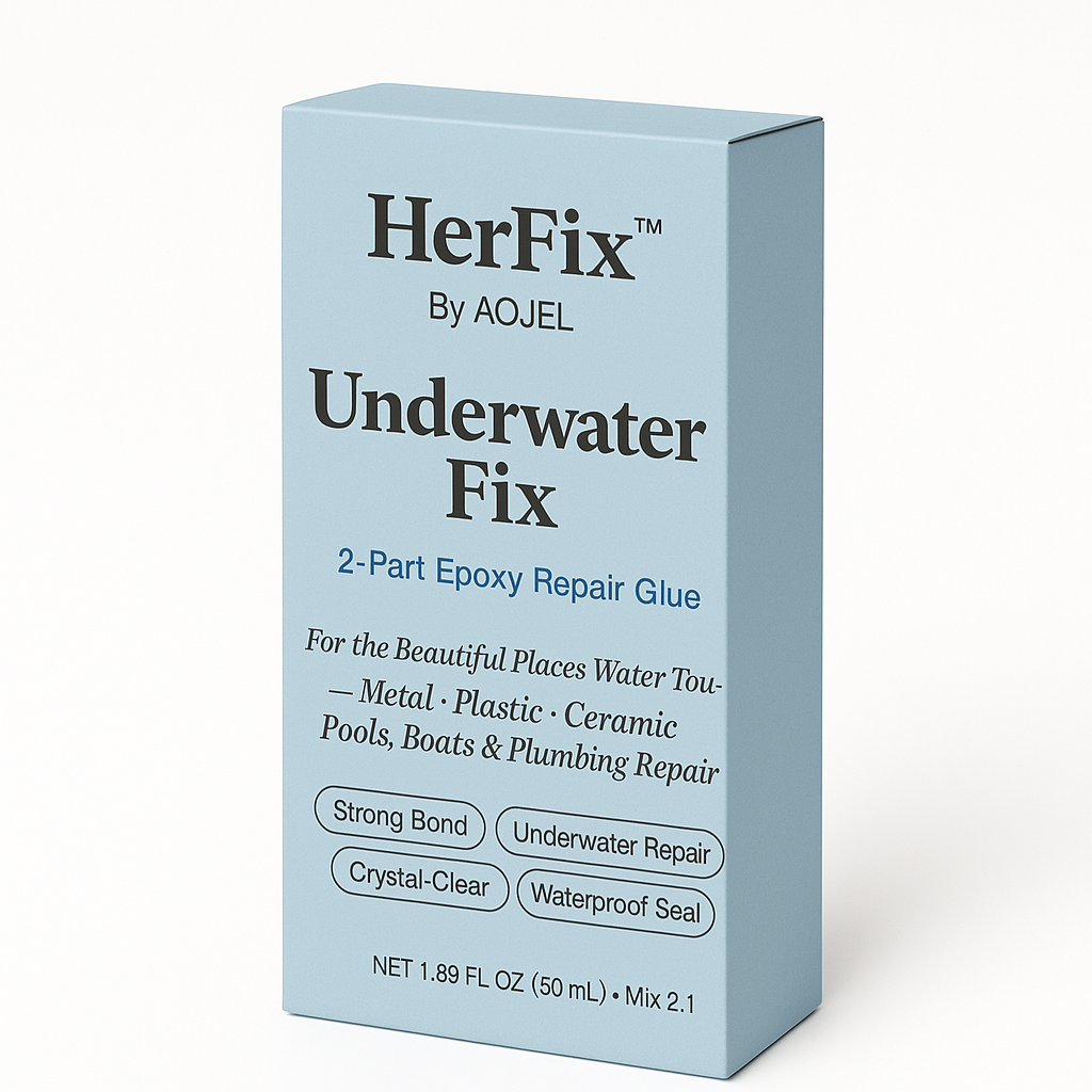 HerFix™ Underwater Fix – 2-Part Epoxy Repair Glue for Wet Surfaces & Waterproof Sealing